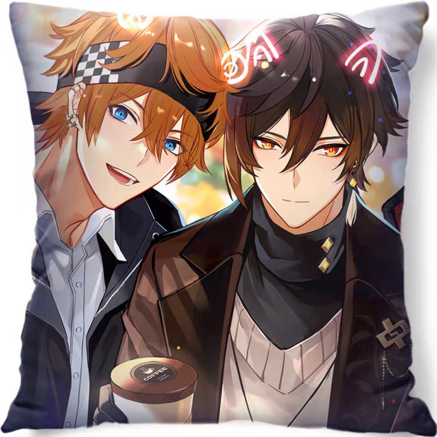 Tartaglia Zhongli pillow- Genshin Impact Gift pillow plush gaming gift Childe BL CP C311