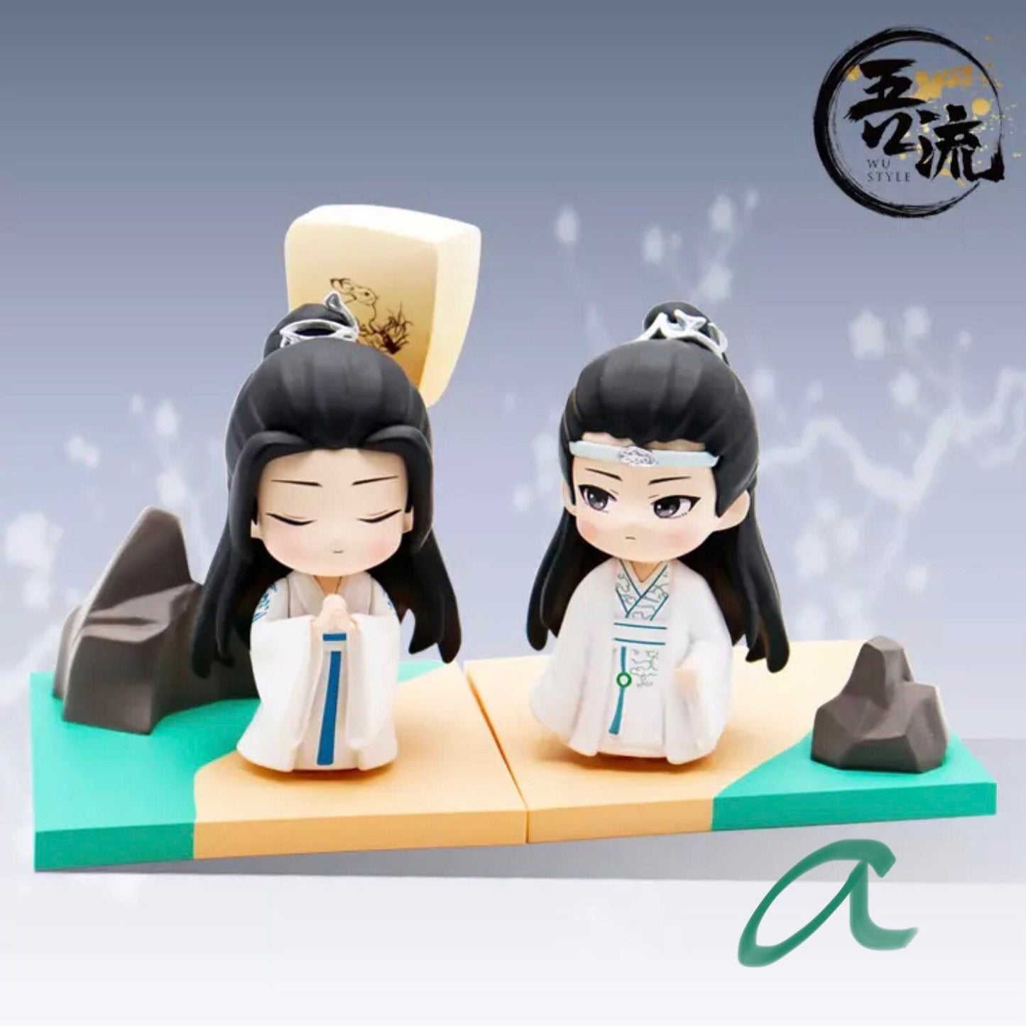 Mo Dao Zu Shi couple set! Untamed Chibi figures Wei Wuxian Lan Wangji MDZS gift Grandmaster of demonic cultivation founder Diabolism C331