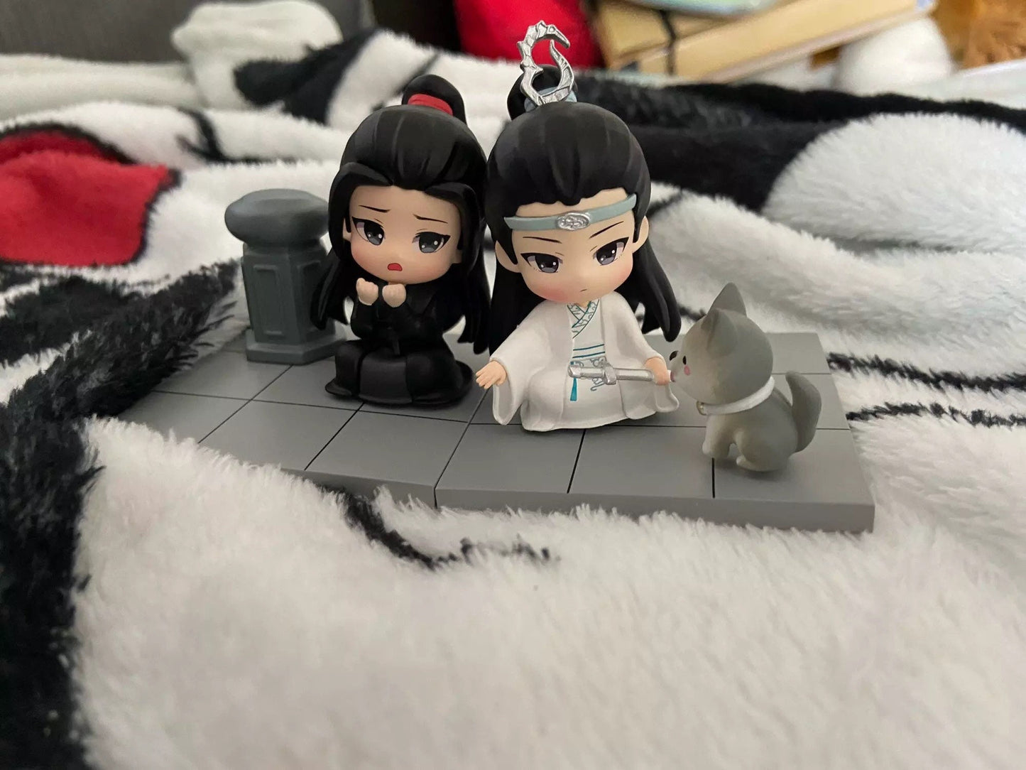 Mo Dao Zu Shi couple set! Untamed Chibi figures Wei Wuxian Lan Wangji MDZS gift Grandmaster of demonic cultivation founder Diabolism C331