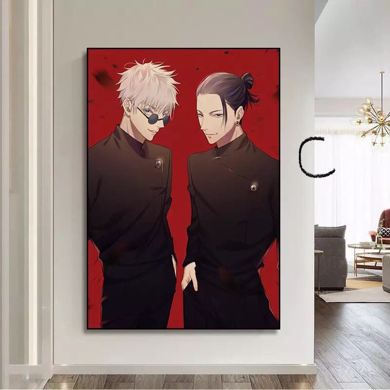 Gojo Geto Canvas Poster! Anime Wall Art Pictures HD Print Murals Popular BL Manga Canvas Painting Girl Room C317