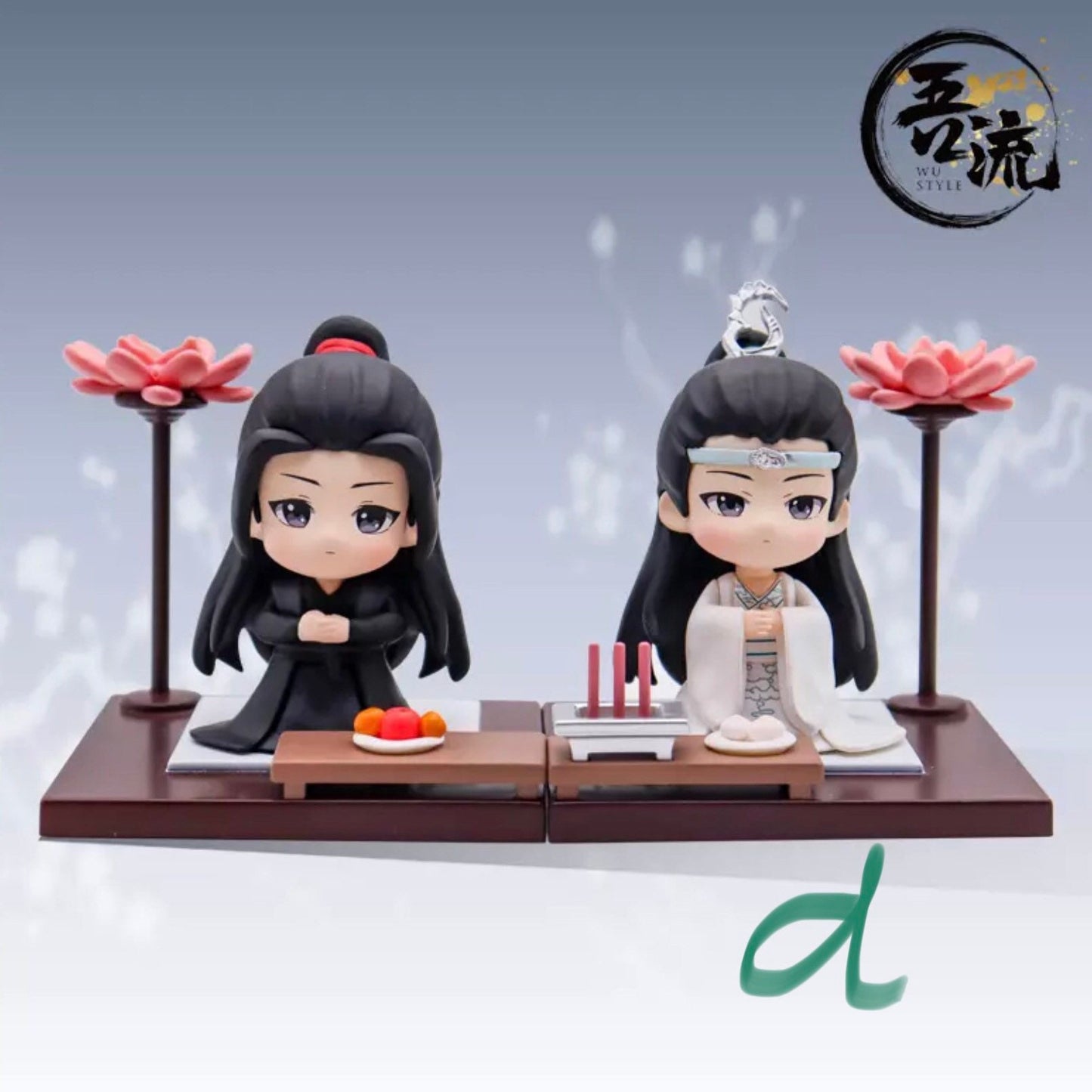 Mo Dao Zu Shi couple set! Untamed Chibi figures Wei Wuxian Lan Wangji MDZS gift Grandmaster of demonic cultivation founder Diabolism C331